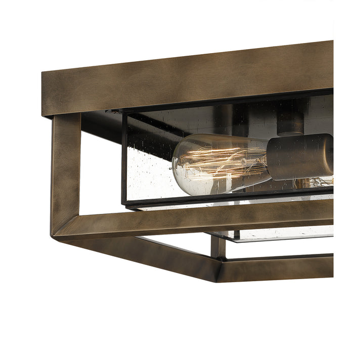 Quoizel INF1613SU Two Light Flush Mount, Statuary Bronze