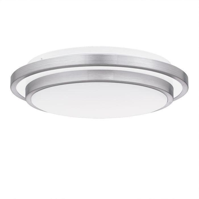 Quoizel IVG1614BRA LED Flush Mount, Brushed Aluminum