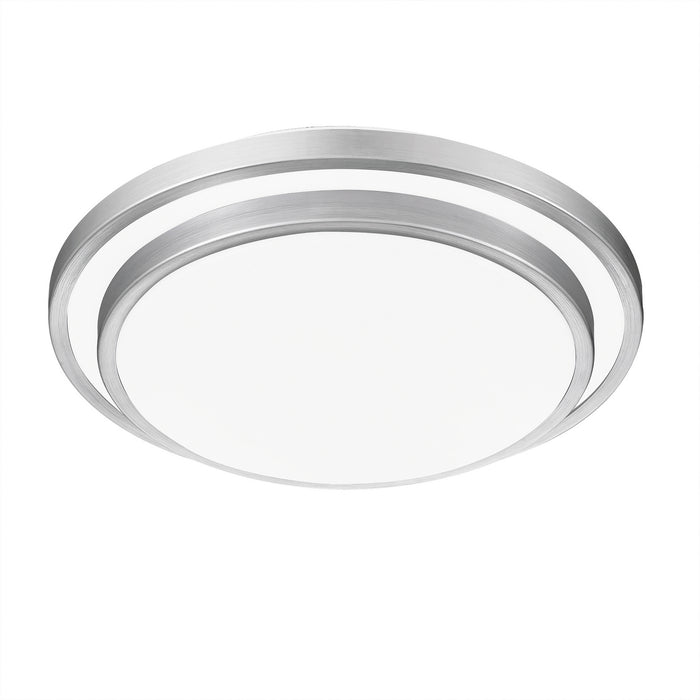 Quoizel IVG1614BRA LED Flush Mount, Brushed Aluminum
