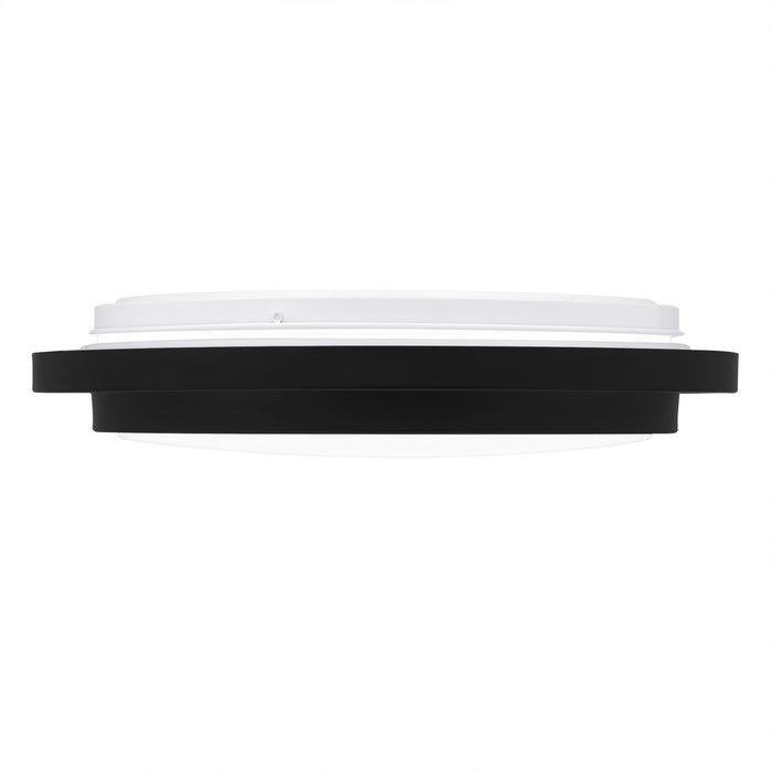 Quoizel IVG1614MBK LED Flush Mount, Matte Black