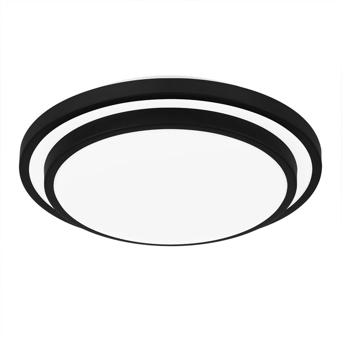 Quoizel IVG1614MBK LED Flush Mount, Matte Black