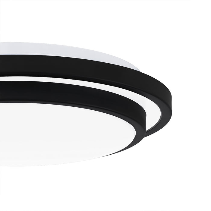 Quoizel IVG1614MBK LED Flush Mount, Matte Black