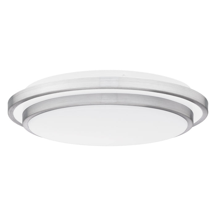 Quoizel IVG1616BRA LED Flush Mount, Brushed Aluminum