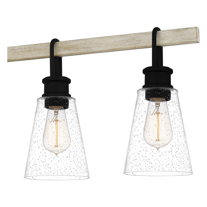Quoizel KGB142EK Five Light Linear Chandelier, Earth Black