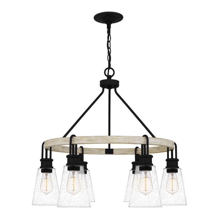 Quoizel KGB5029EK Six Light Chandelier, Earth Black