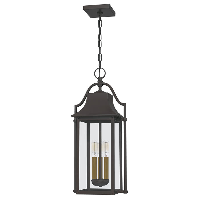 Quoizel MAN1511WT Three Light Pendant, Western Bronze