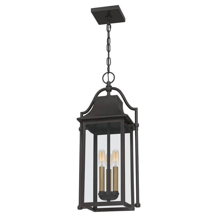 Quoizel MAN1511WT Three Light Pendant, Western Bronze