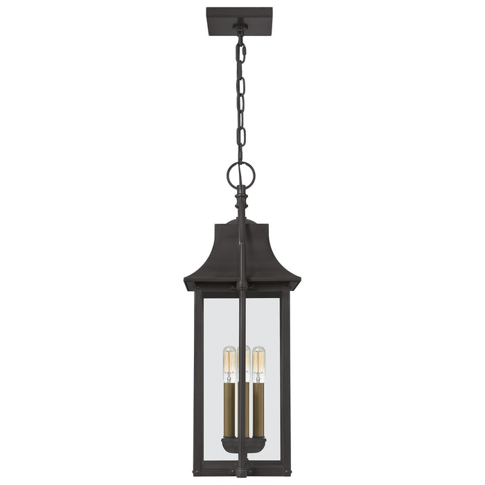 Quoizel MAN1511WT Three Light Pendant, Western Bronze