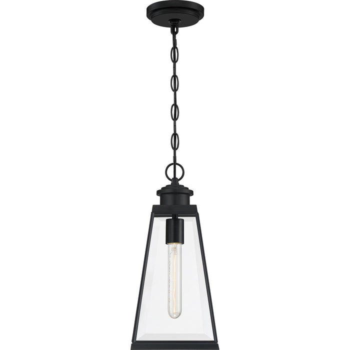 Quoizel PAX1507MBK One Light Mini Pendant, Matte Black