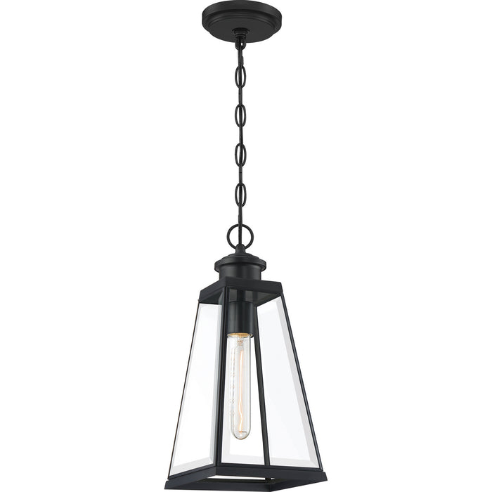 Quoizel PAX1507MBK One Light Mini Pendant, Matte Black