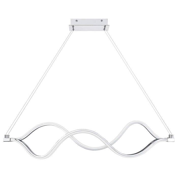 Quoizel PCBLR138C LED Linear Chandelier, Polished Chrome