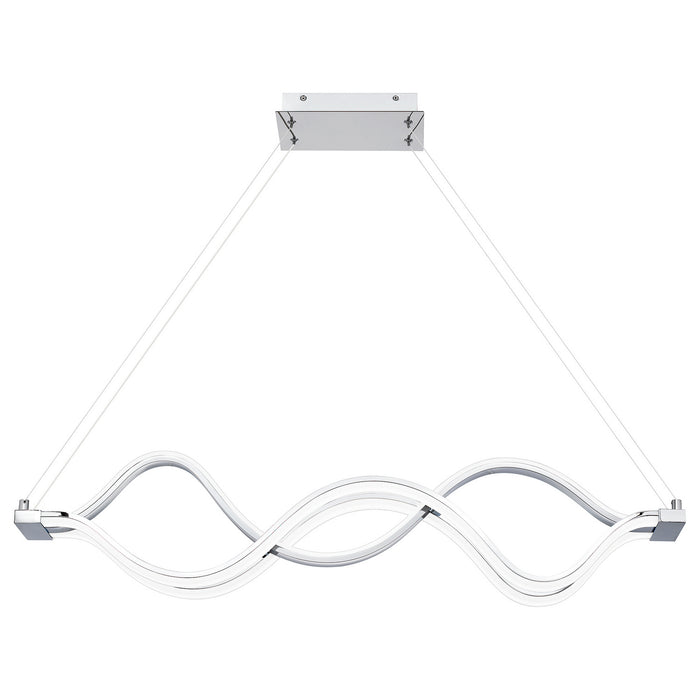Quoizel PCBLR138C LED Linear Chandelier, Polished Chrome