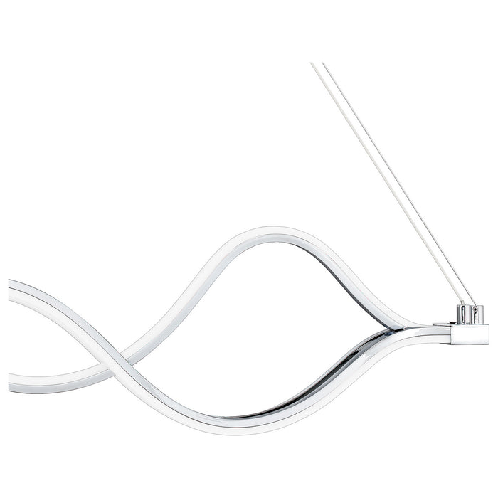 Quoizel PCBLR138C LED Linear Chandelier, Polished Chrome