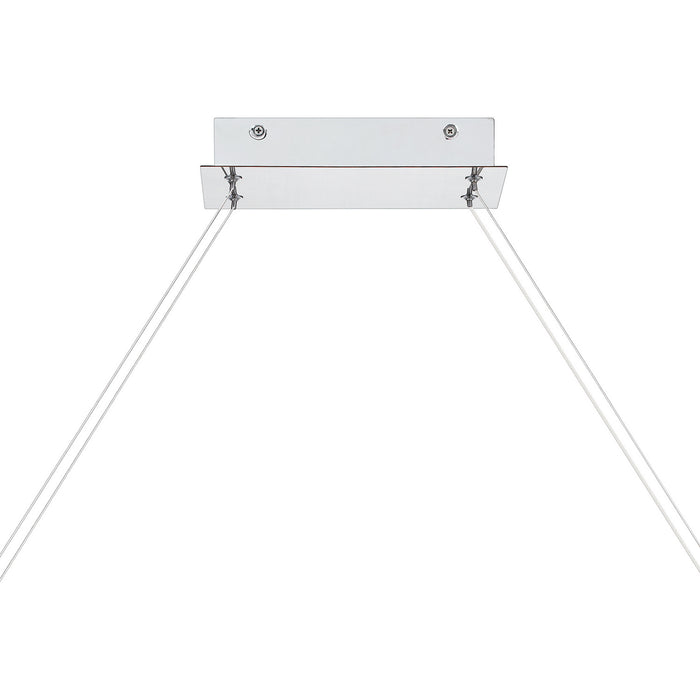 Quoizel PCBLR138C LED Linear Chandelier, Polished Chrome