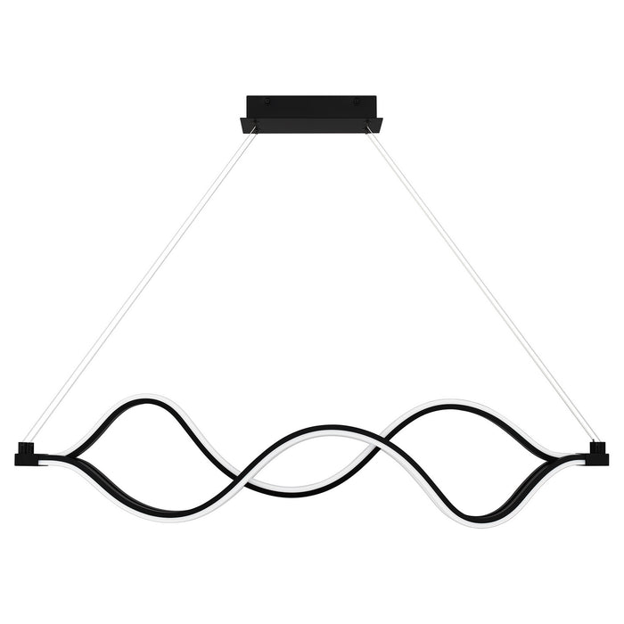 Quoizel PCBLR138MBK LED Linear Chandelier, Matte Black