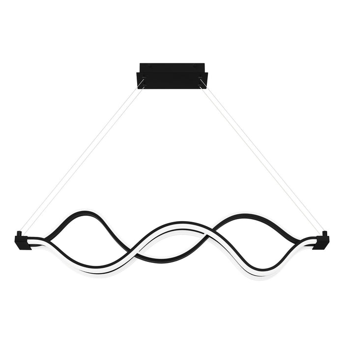 Quoizel PCBLR138MBK LED Linear Chandelier, Matte Black