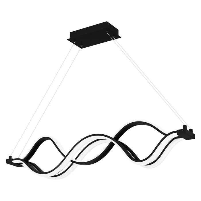 Quoizel PCBLR138MBK LED Linear Chandelier, Matte Black