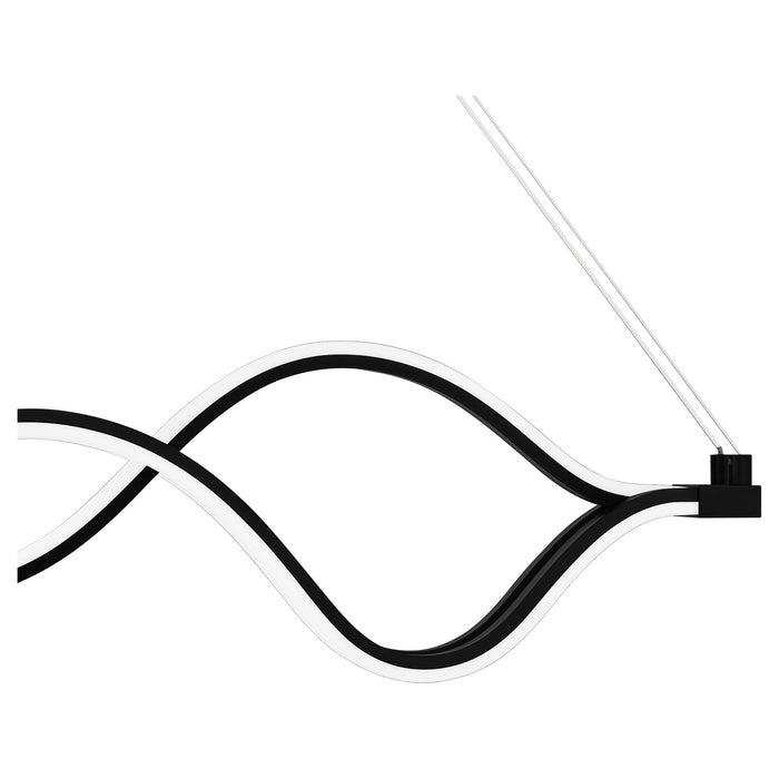 Quoizel PCBLR138MBK LED Linear Chandelier, Matte Black