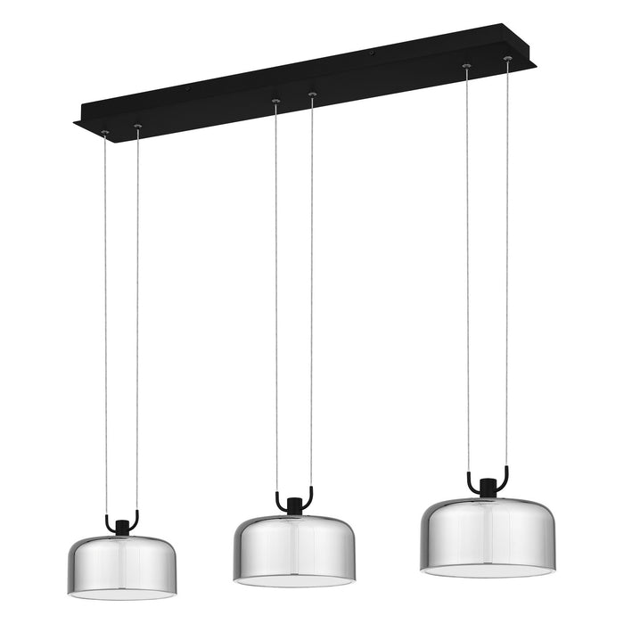 Quoizel PCGAB335MBK LED Linear Chandelier, Matte Black