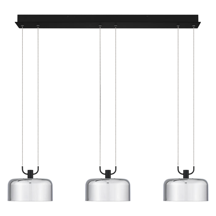 Quoizel PCGAB335MBK LED Linear Chandelier, Matte Black