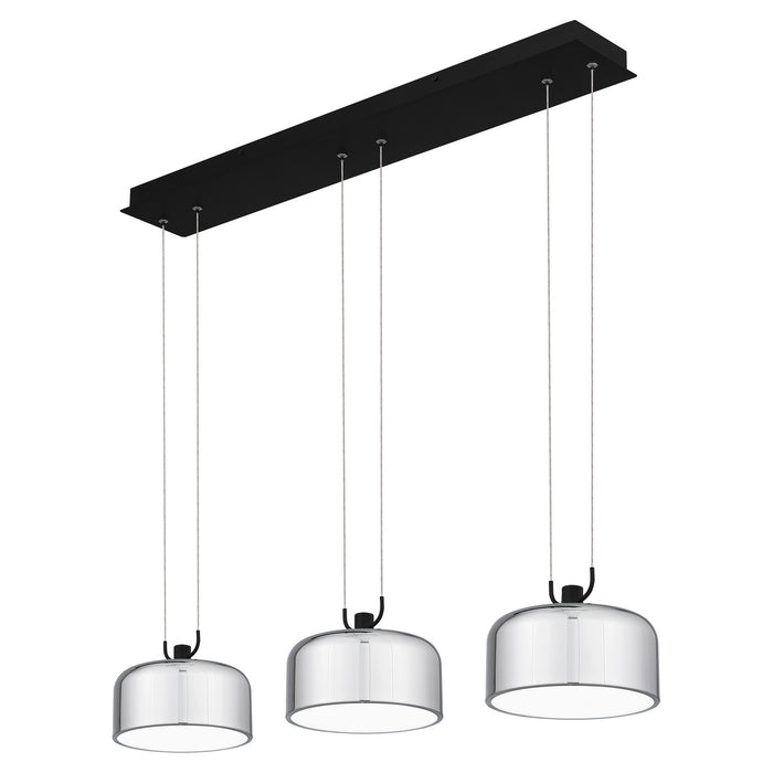 Quoizel PCGAB335MBK LED Linear Chandelier, Matte Black
