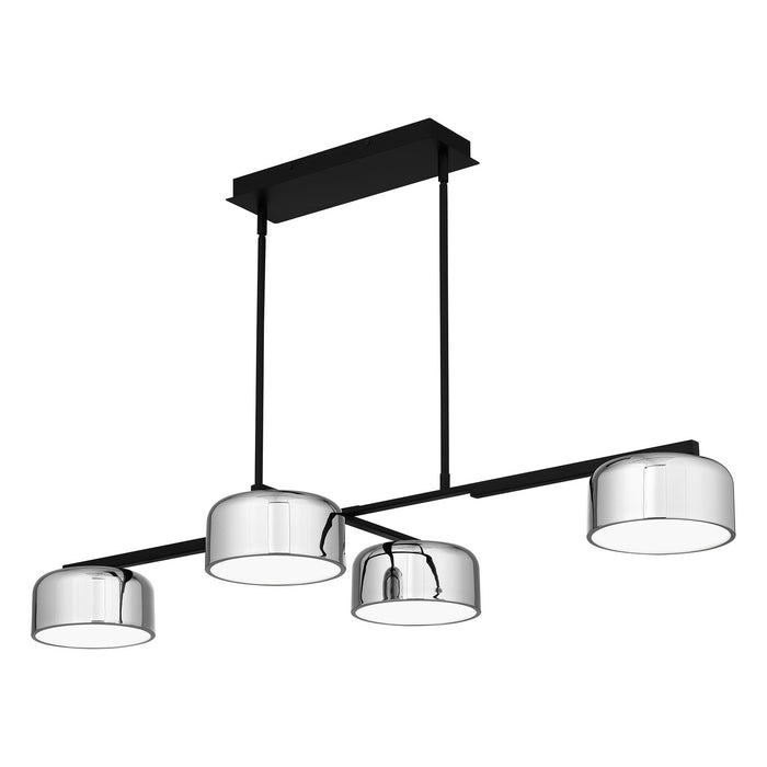 Quoizel PCGAB449MBK LED Linear Chandelier, Matte Black