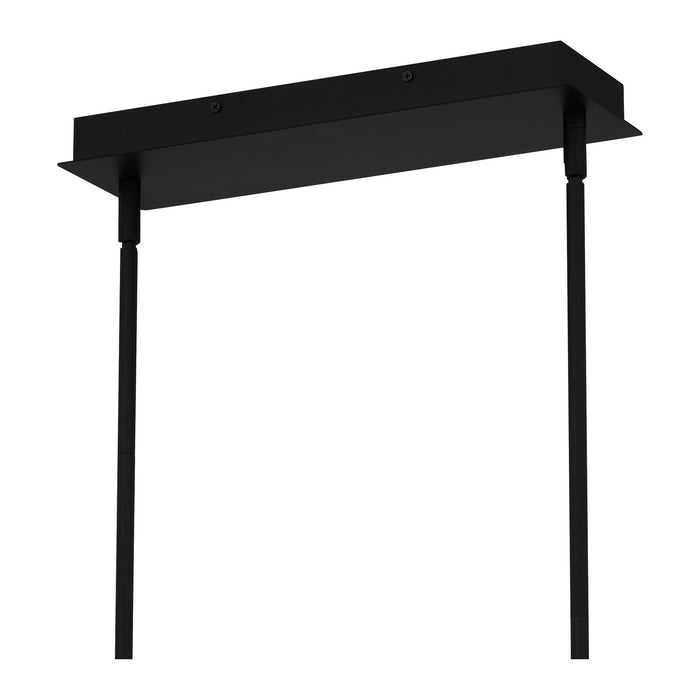 Quoizel PCGAB449MBK LED Linear Chandelier, Matte Black