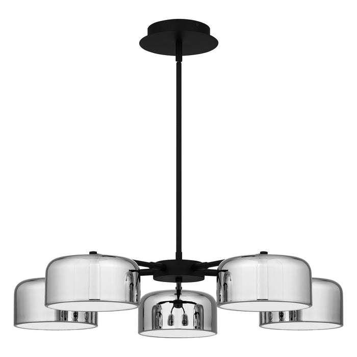 Quoizel PCGAB5031MBK LED Chandelier, Matte Black