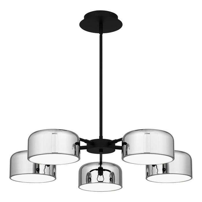 Quoizel PCGAB5031MBK LED Chandelier, Matte Black