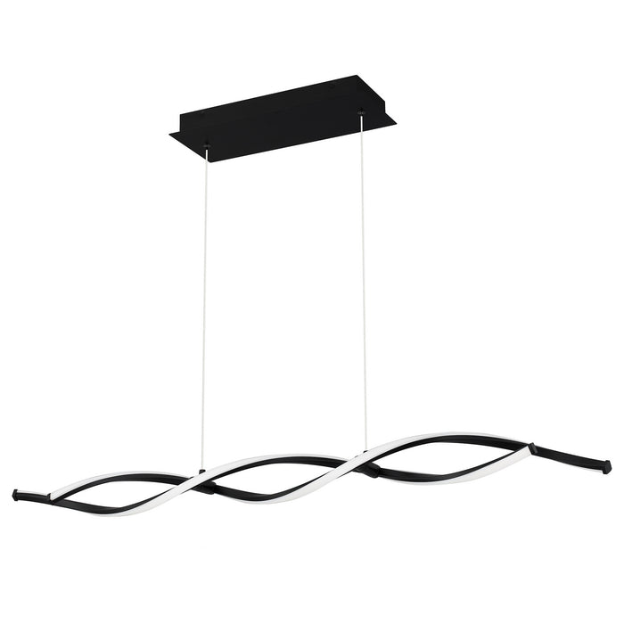Quoizel PCNPT138MBK LED Linear Chandelier, Matte Black
