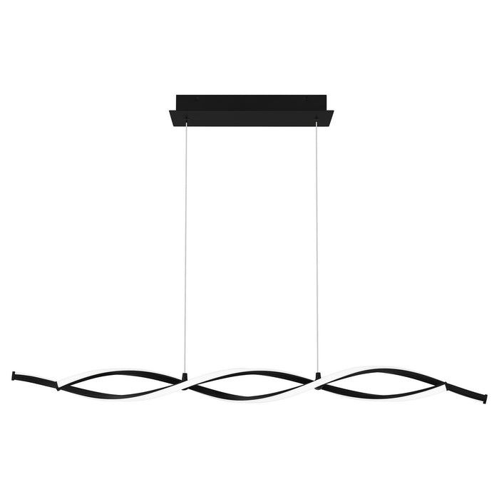 Quoizel PCNPT138MBK LED Linear Chandelier, Matte Black