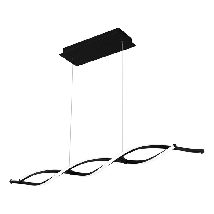 Quoizel PCNPT138MBK LED Linear Chandelier, Matte Black