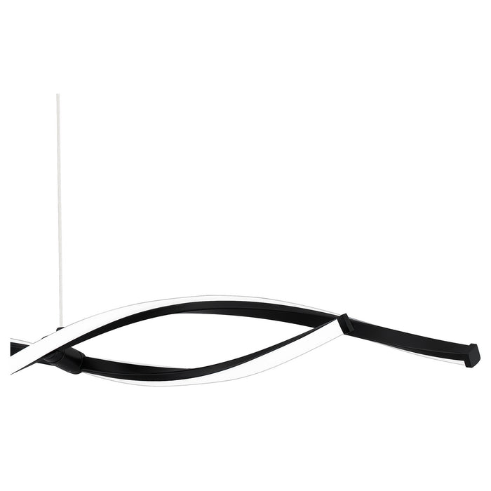Quoizel PCNPT138MBK LED Linear Chandelier, Matte Black