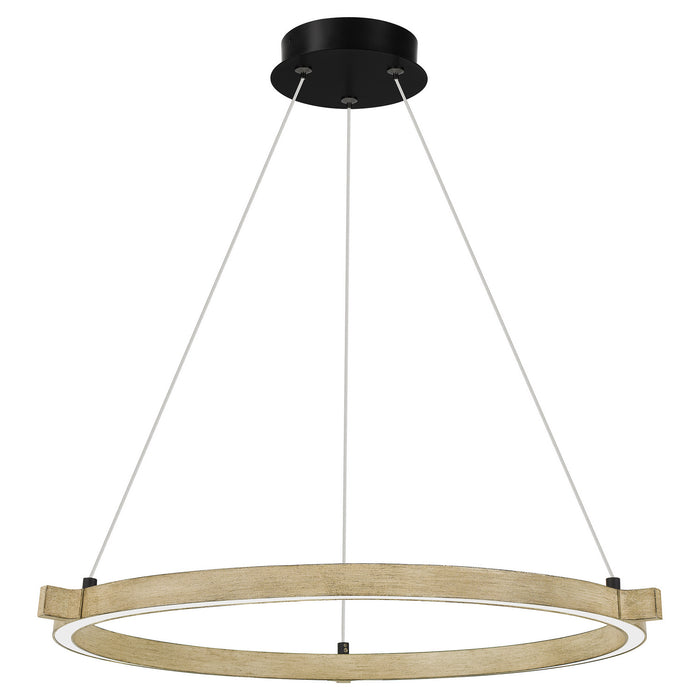 Quoizel PCSMA2827WA LED Pendant, Whitewashed Walnut
