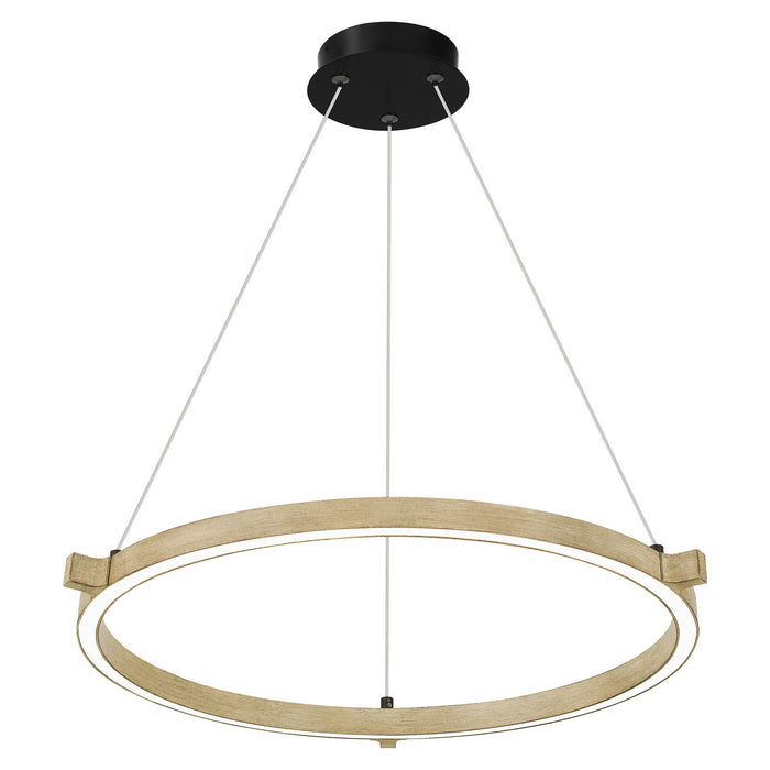 Quoizel PCSMA2827WA LED Pendant, Whitewashed Walnut