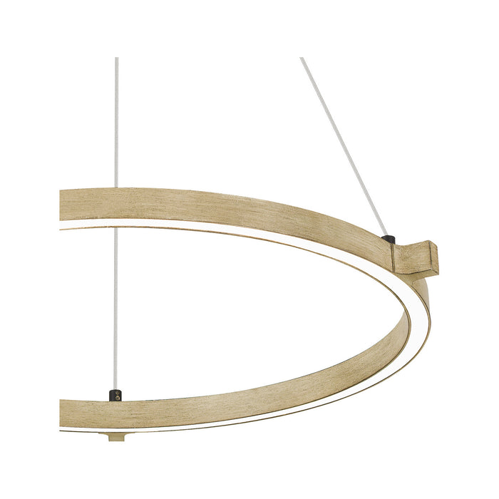 Quoizel PCSMA2827WA LED Pendant, Whitewashed Walnut