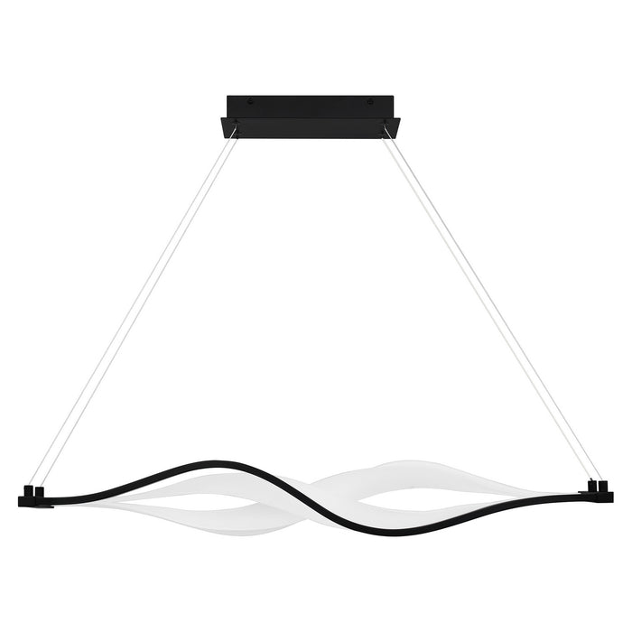 Quoizel PCSTG138MBK LED Linear Chandelier, Matte Black