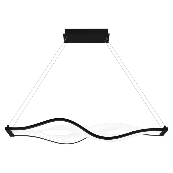 Quoizel PCSTG138MBK LED Linear Chandelier, Matte Black