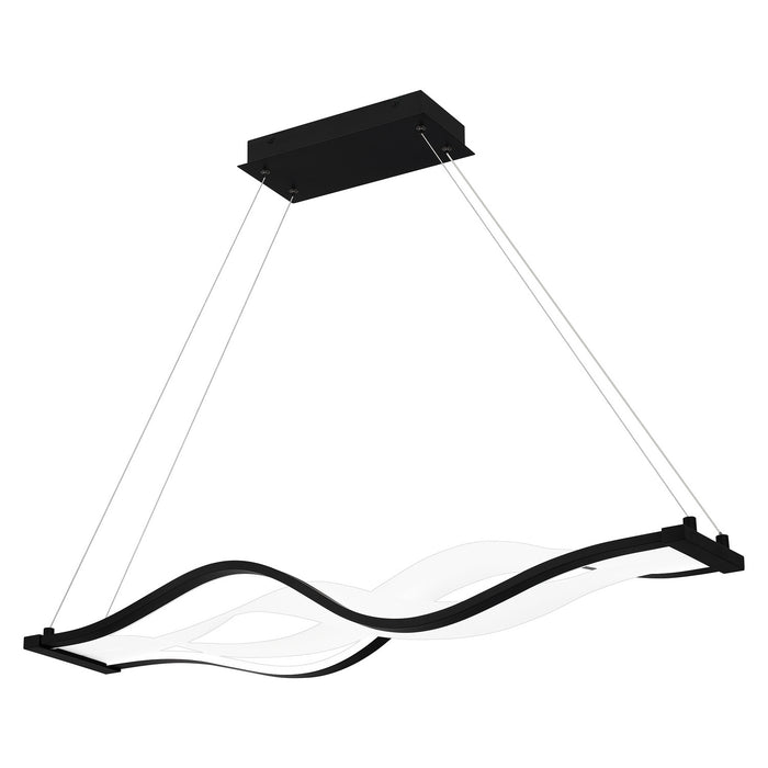 Quoizel PCSTG138MBK LED Linear Chandelier, Matte Black
