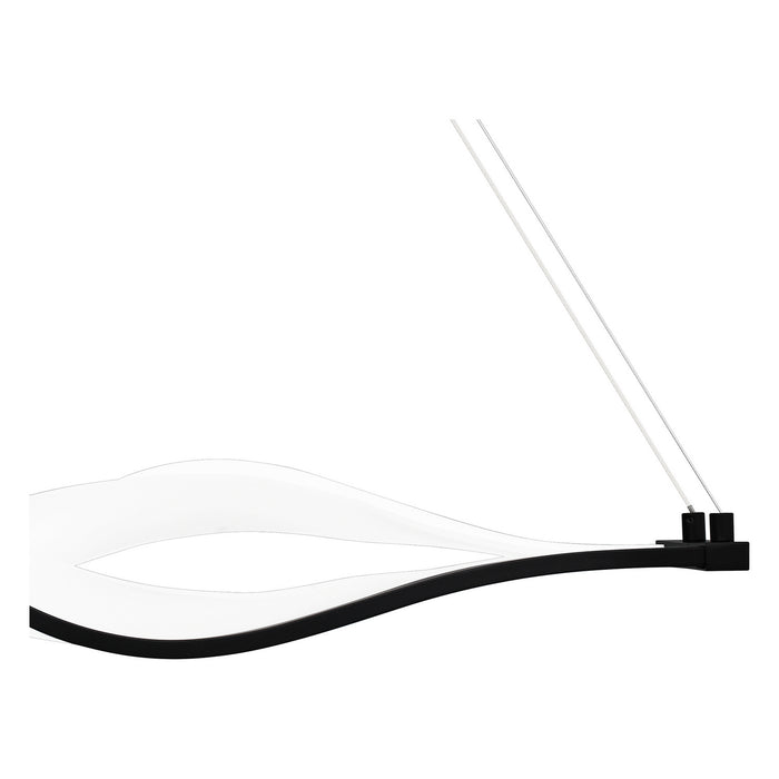 Quoizel PCSTG138MBK LED Linear Chandelier, Matte Black