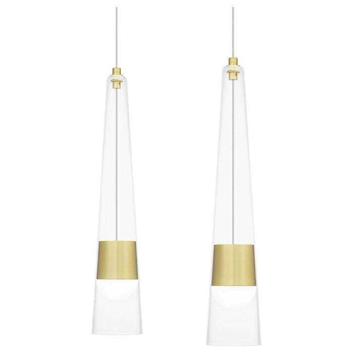 Quoizel PCZIA539SD LED Linear Chandelier, Satin Gold