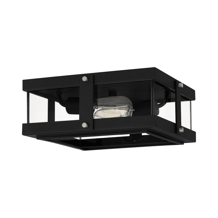 Quoizel QFL5347EK Two Light Flush Mount, Earth Black