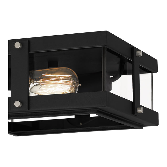 Quoizel QFL5347EK Two Light Flush Mount, Earth Black