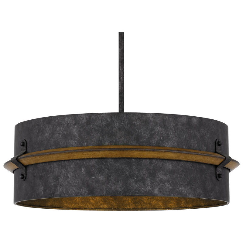 Quoizel QOP5336OK Three Light Pendant, Old Black Finish