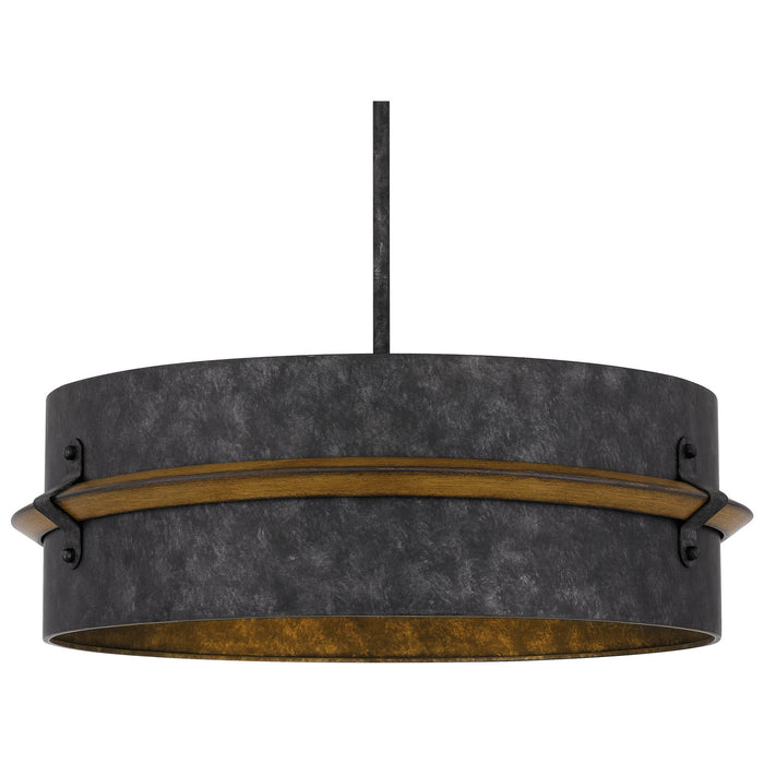 Quoizel QOP5336OK Three Light Pendant, Old Black Finish