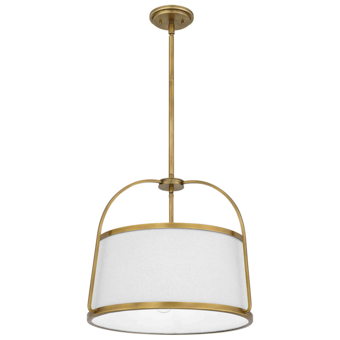 Quoizel QP5342WS Four Light Pendant, Weathered Brass