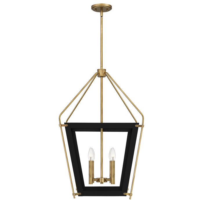 Quoizel QP5348EK Four Light Pendant, Earth Black