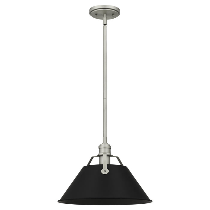 Quoizel QPP5343AN One Light Mini Pendant, Antique Nickel