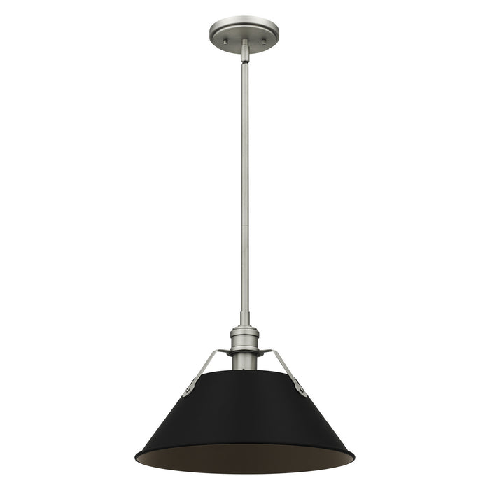Quoizel QPP5343AN One Light Mini Pendant, Antique Nickel