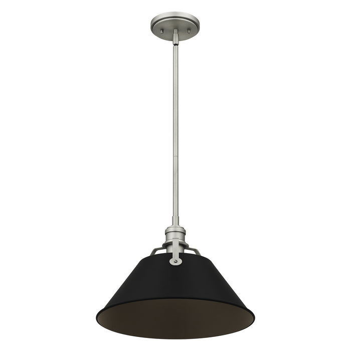 Quoizel QPP5343AN One Light Mini Pendant, Antique Nickel